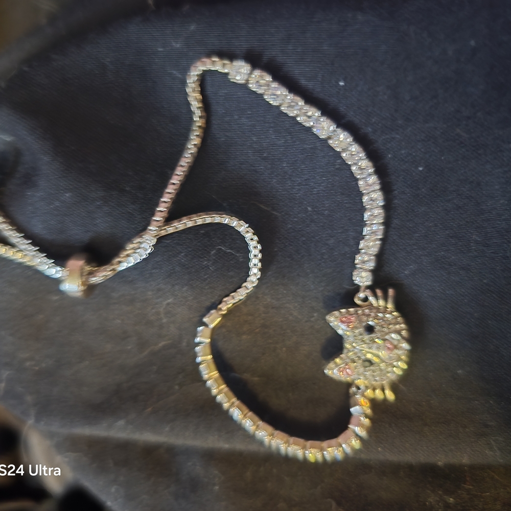 Pink Beaded Bracelet with Delicate Charm